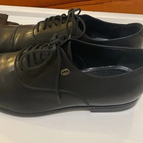 Gucci Cap Toe Leather Oxfords 9.5 - Picture 5 of 8